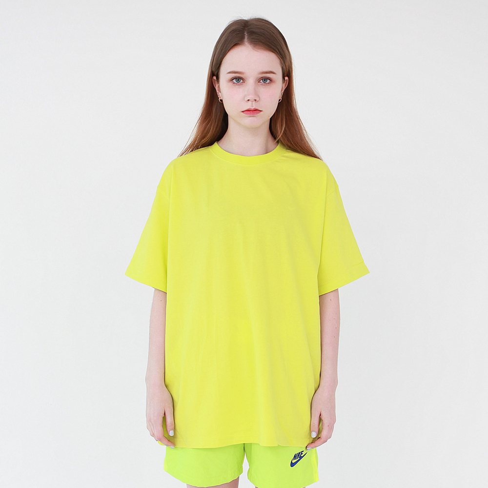 20수 프리미엄 오버핏 티셔츠 - 옐로우