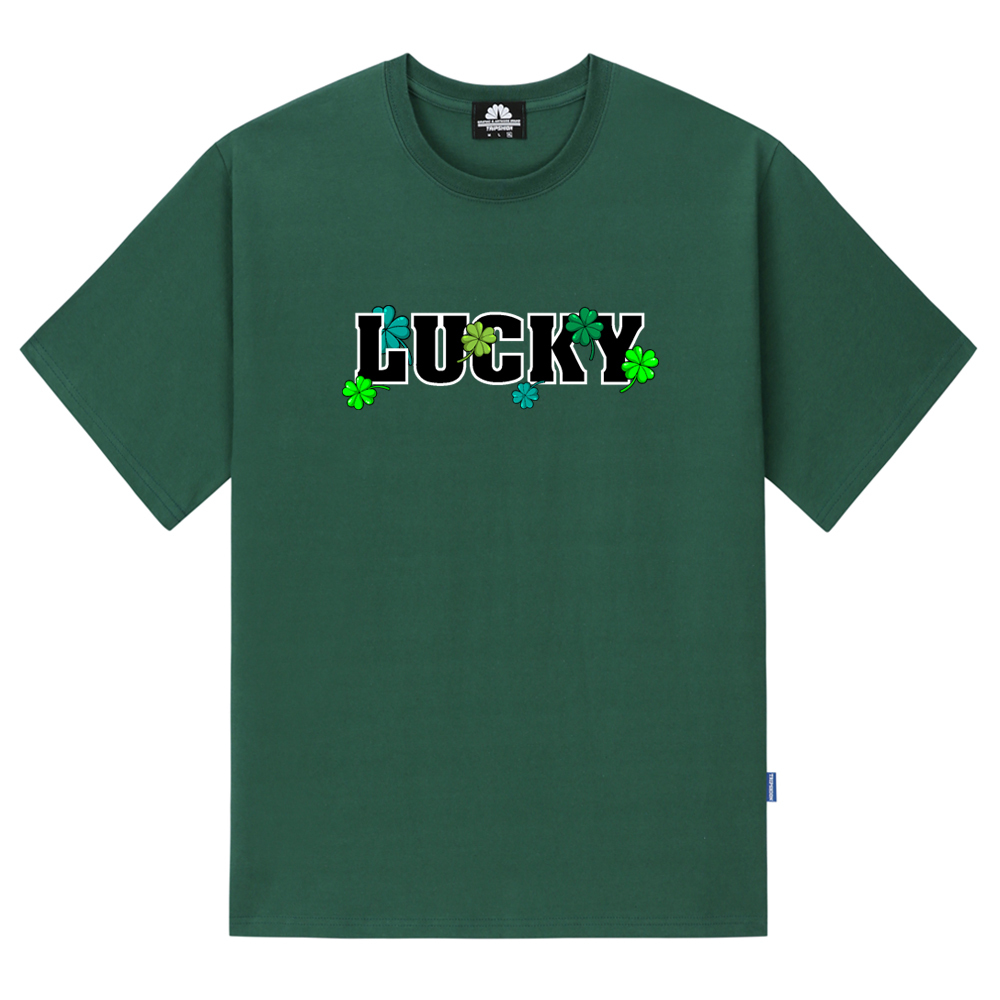 LUCKY CLOVER T-SHIRTS - GREEN