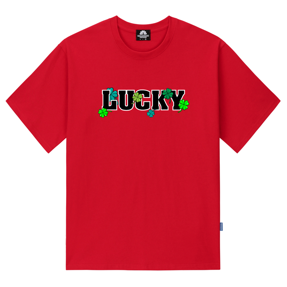LUCKY CLOVER T-SHIRTS - RED