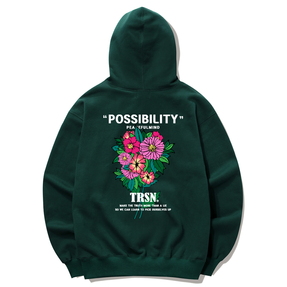 POSSIBILITY FLOWER HOODIE - GREEN