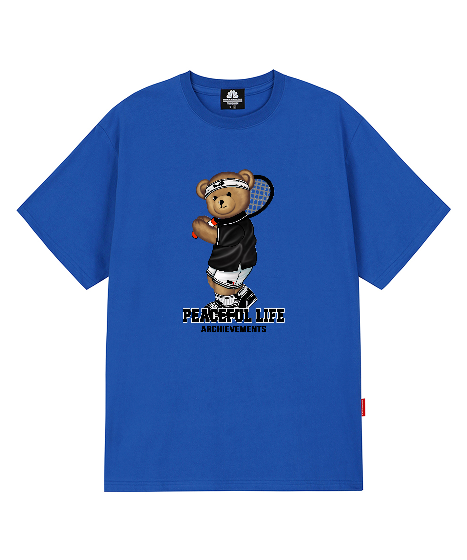 TENNIS BOY BEAR T-SHIRTS - BLUE