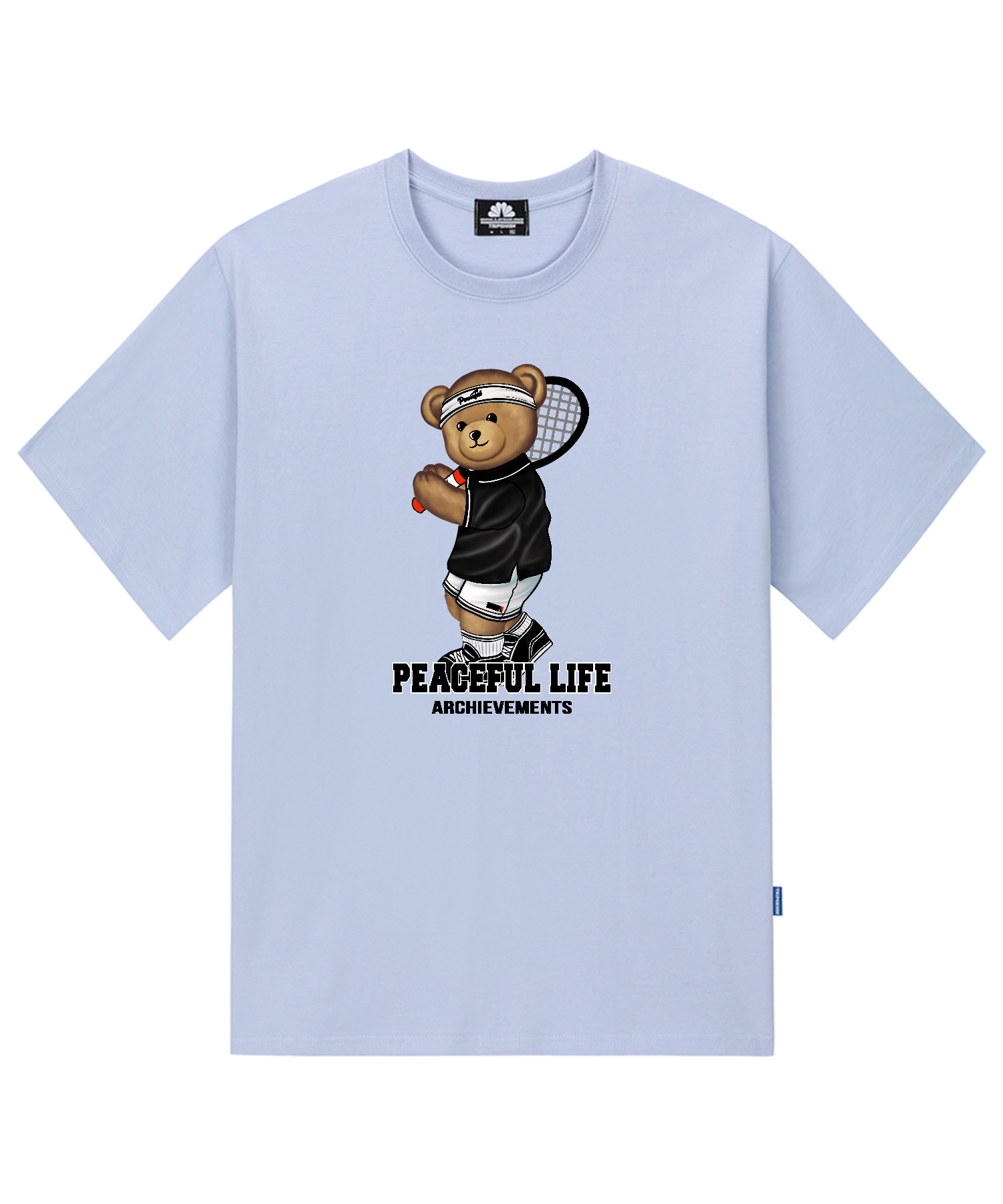 TENNIS BOY BEAR T-SHIRTS - PURPLE