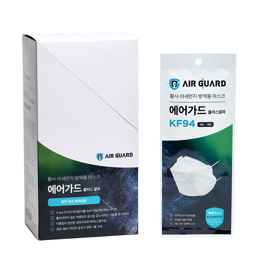 FTVL_에어가드 플러스알파 KF94 마스크 대형 30매입
