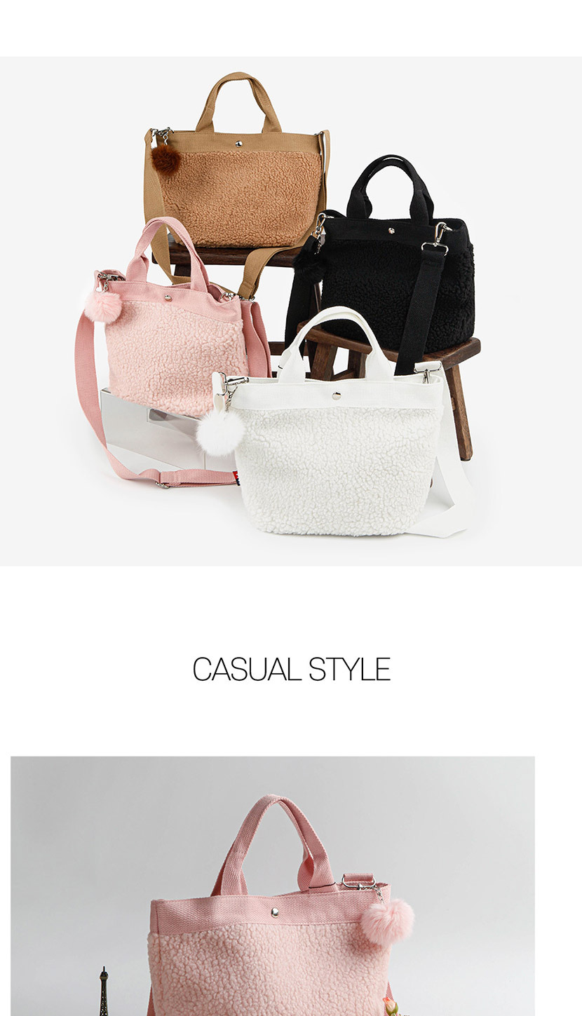 크로스백,데일리백,여성크로스,양털모양크로스백,여성스러운,귀여운,블랙,베이지,핑크,화이트