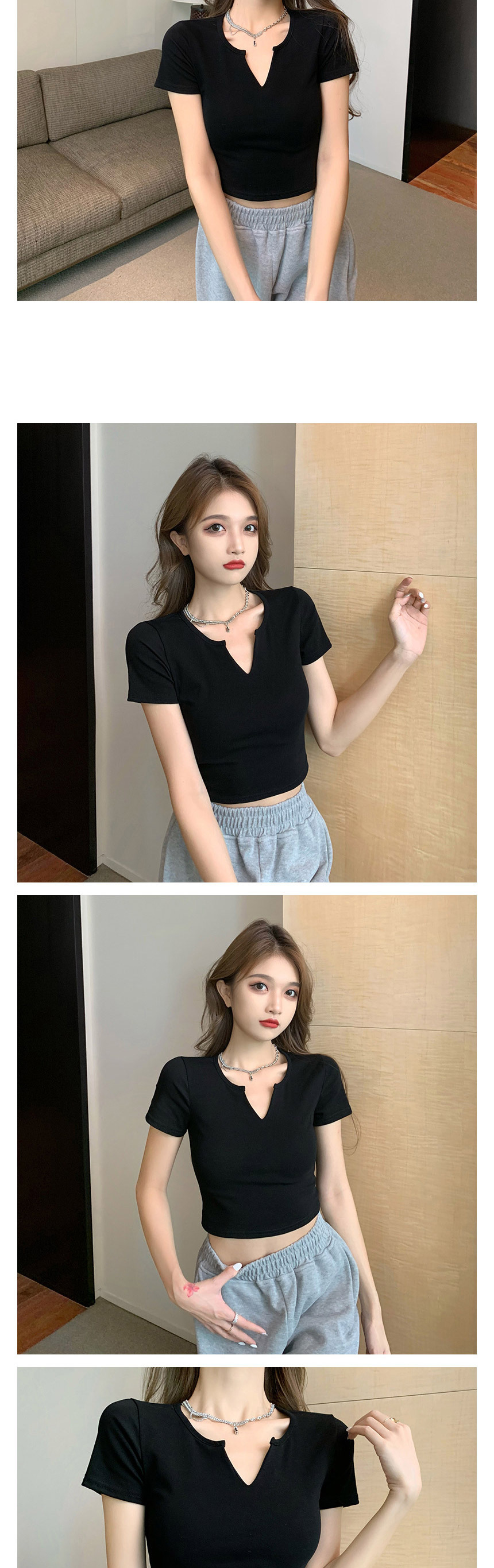 여성반팔티,크롭티코디
