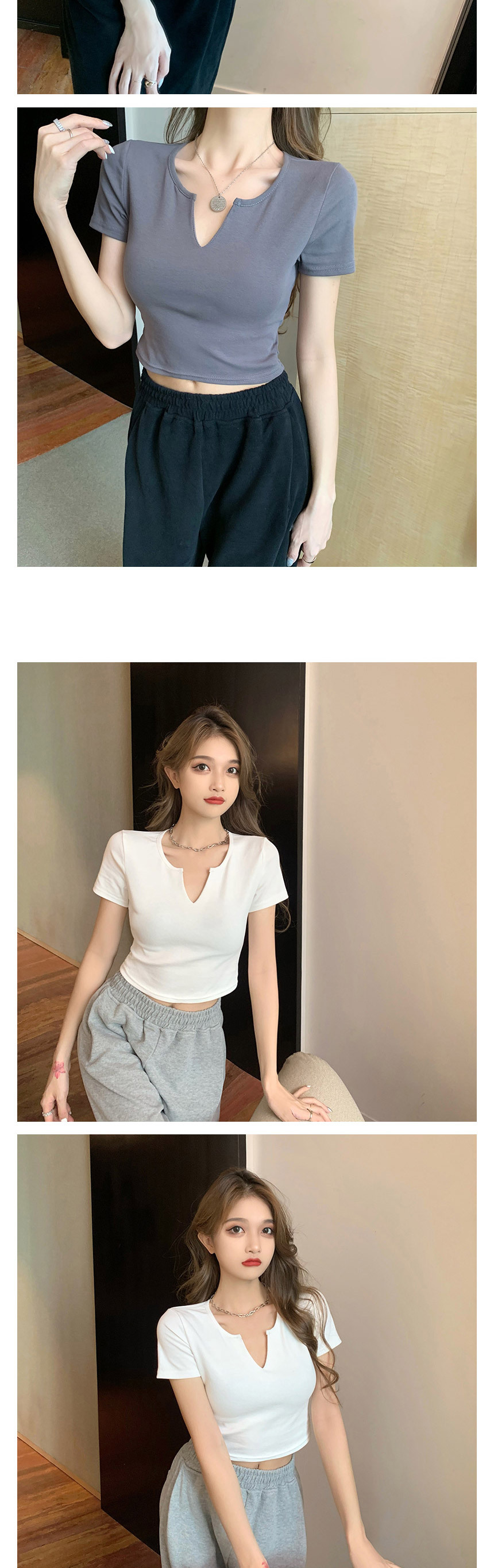 여성슬림크롭티
