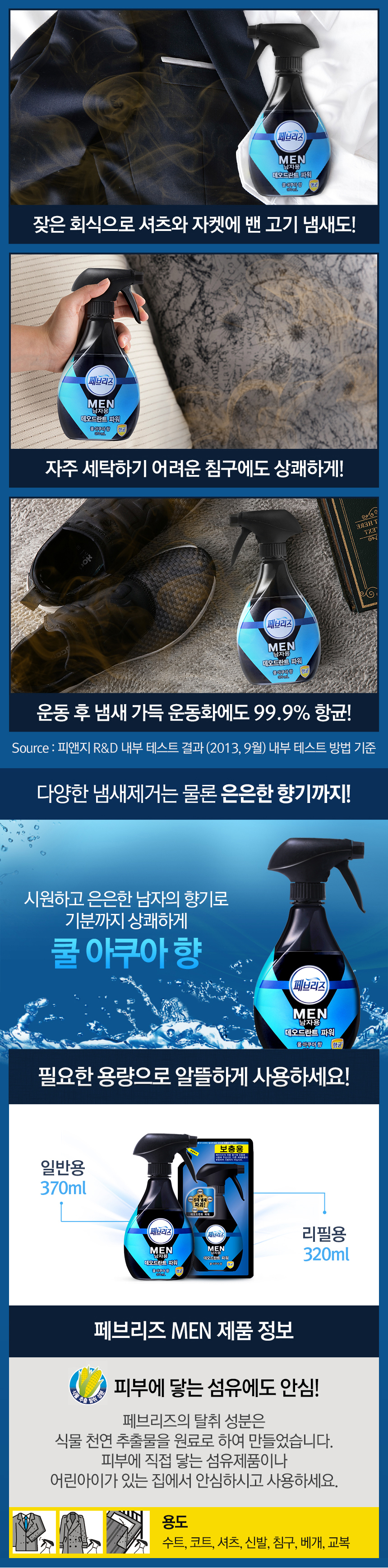 Fiber Perfume Fabriz Deodorant Refill 320mlx3 Cool