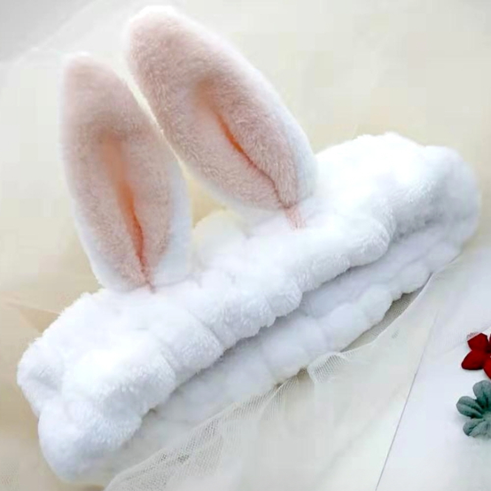 티니세안밴드 머리고정 스킨케어기 토끼귀세안 토끼세안 토끼세안밴드 동물세안밴드 머리장식밴드 손세정밴드 세안 세안도구 퍼플동물세안밴드 키즈세안용품 머리띠 토끼 화이트 세안밴드
