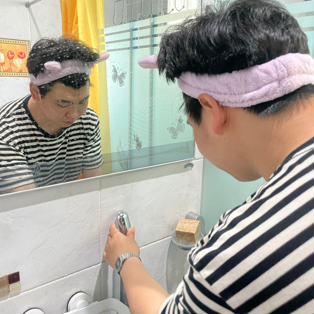 뷰티밴드 벨크로밴드 동물세안밴드 패션밴드 머리장식밴드 티니세안밴드 헤드밴드 헤어악세서리 세안보조용품 세안밴드세트 머리띠 머리고정밴드 화이트세안밴드 머리고정 퍼플 토끼 세안밴드