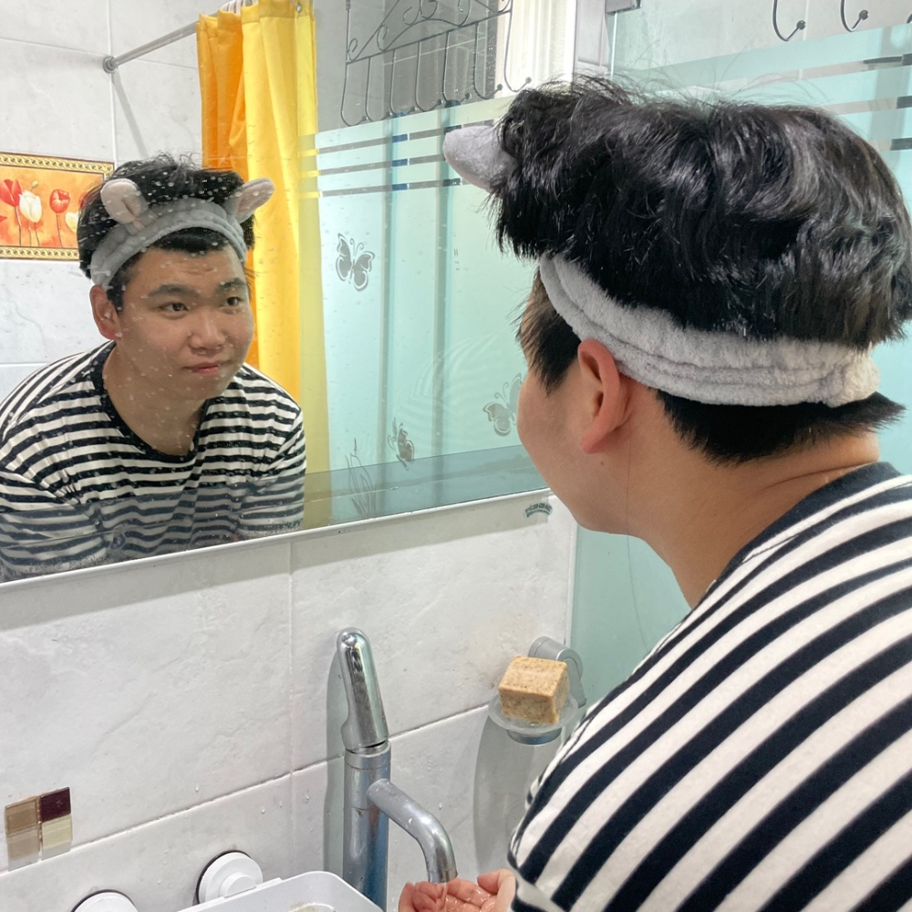 스킨케어소품 손세정밴드 세안마스크밴드 마사지템 스킨케어제품 퍼플세안밴드 세안밴드헤드밴드 동물세안밴드 토끼세안밴드 토끼귀밴드 머리장식밴드 아동세안용품 토끼 그레이 머리고정 세안밴드