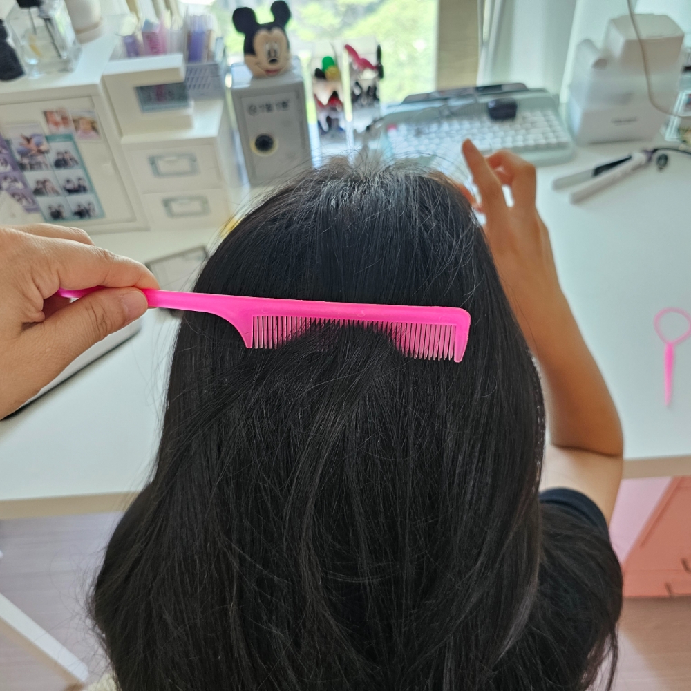 헤어땋는도구 헤어스타일링도구 벼머리땋기세트 홈머리땋기 머리땋기도구 6종 세트 디스코머리 땋기 벼머리 머리땋기세트