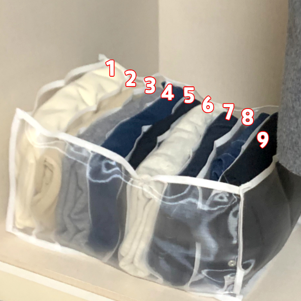 셔츠서랍 파일정리서랍 서랍손잡이나비형 패브릭서랍 디저트서랍 서랍칸막이 대형서랍장 자물쇠서랍 수면가운서랍 큰수납box 서랍보관 책상정리용품 옷정리트레이 중형 메쉬 칸막이 9칸 서랍