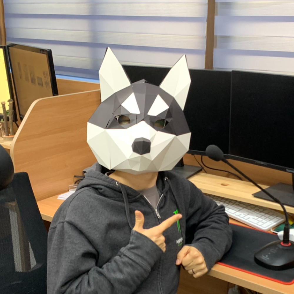 고양이종이가면 종이크래프트 허스키가면 종이마스크 종이가면허스키 입체가면 종이가면디자인 가면만들기허스키 종이가면제작 가면제작키트 종이가면만들기 3D 입체 가면만들기 허스키 종이가면