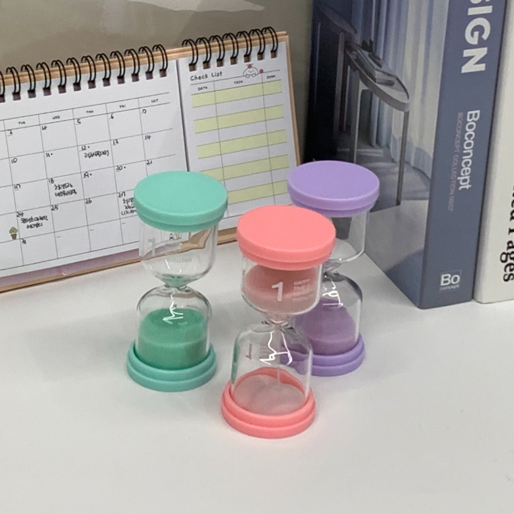 모래시계소리 마카롱모래시계 조리용타이머 책상장식품 목욕타이머 주방타이머 직사각형모래시계 세면시계 주방시계 모래시계북유럽 유리시계 블랙골드인테리어 1분 마카롱 타이머 탁상 모래시계