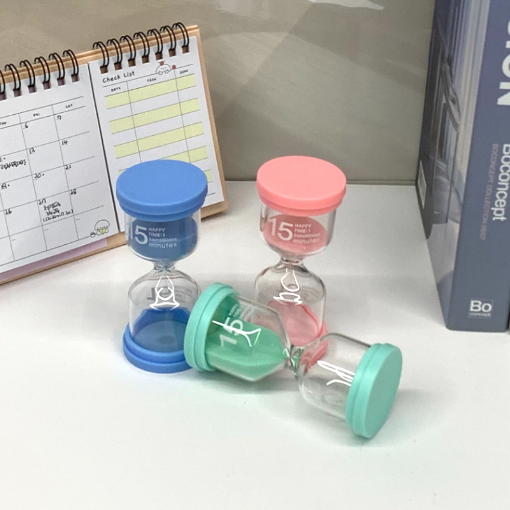 화이트인테리어 유리홈데코 다이어트용품 실버모래시계 데코레이션시계 스타일리시모래시계 탁상모래시계 심플유리 마카롱디자인 마카롱시계 주방타이머 탁상 15분 마카롱 타이머 모래시계