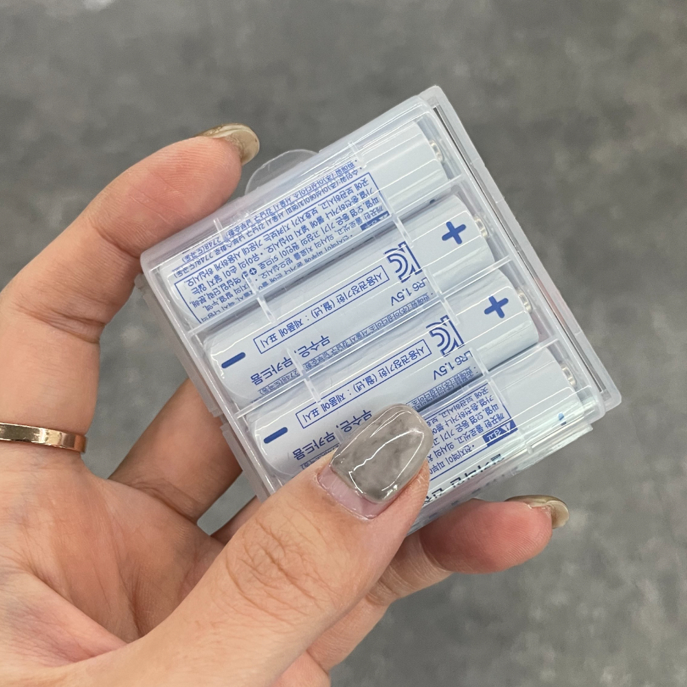 전지보관함 전지케이스 배터리보관용기 배터리케이스 보조배터리케이스 건전지보관함 보조배터리보관함 건전지수납함 배터리보관상자 배터리보관가방 케이스 건전지 4구 배터리 보관함 배터리보관함