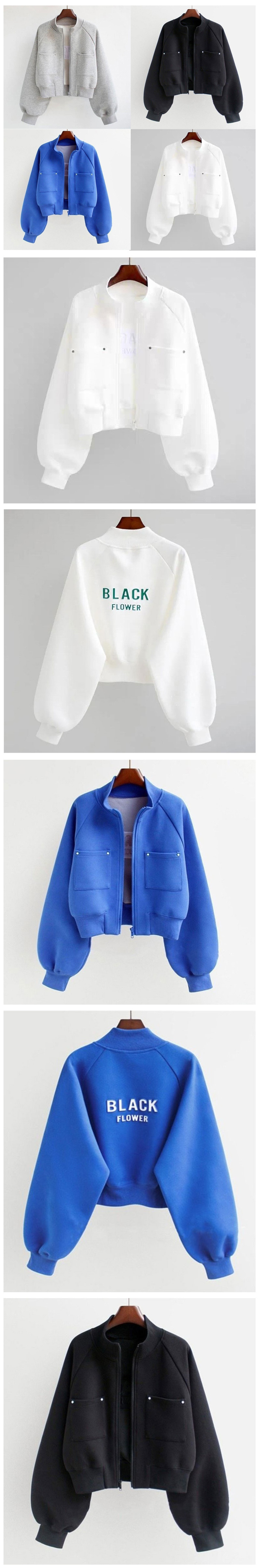 Colour-Block Collar Jacket_BDHL8143