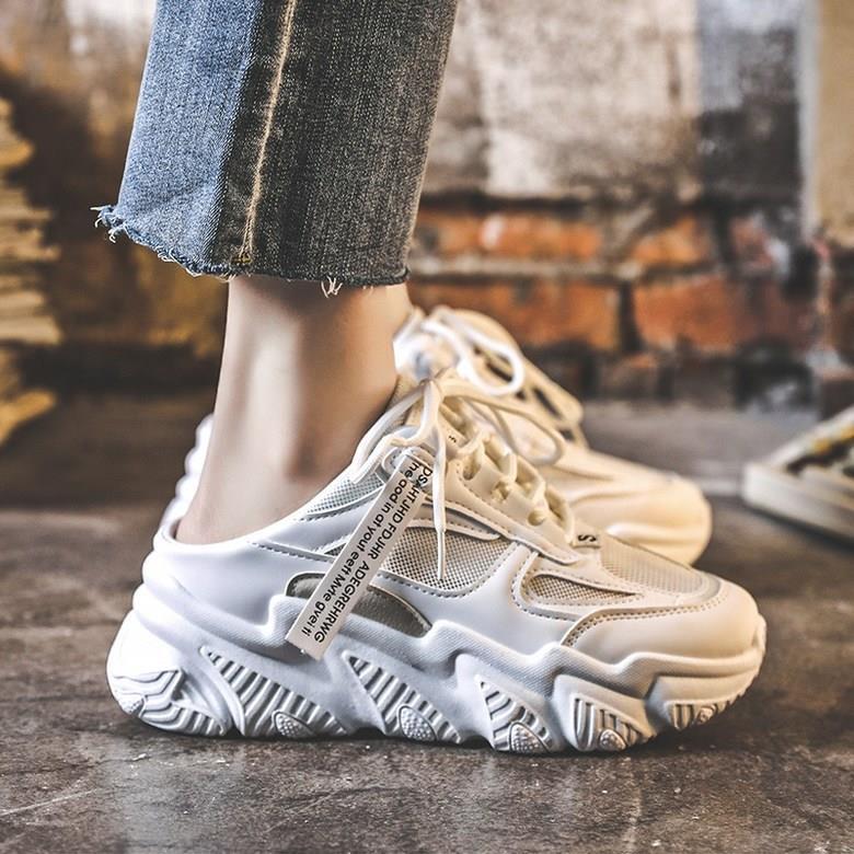 웨지힐 블로퍼 편안한 여성뮬슬리퍼형샌들