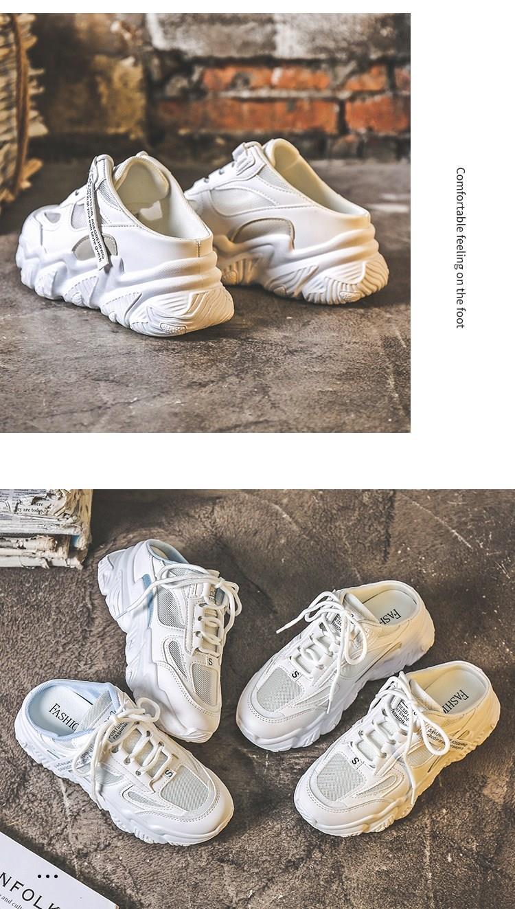 웨지힐 블로퍼 편안한 여성뮬슬리퍼형샌들