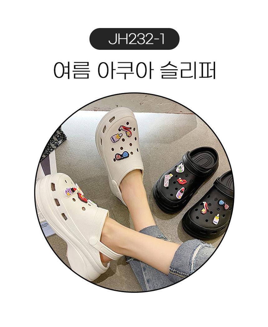 여성 슬리퍼 아쿠아슈즈 여성뮬슬리퍼형샌들