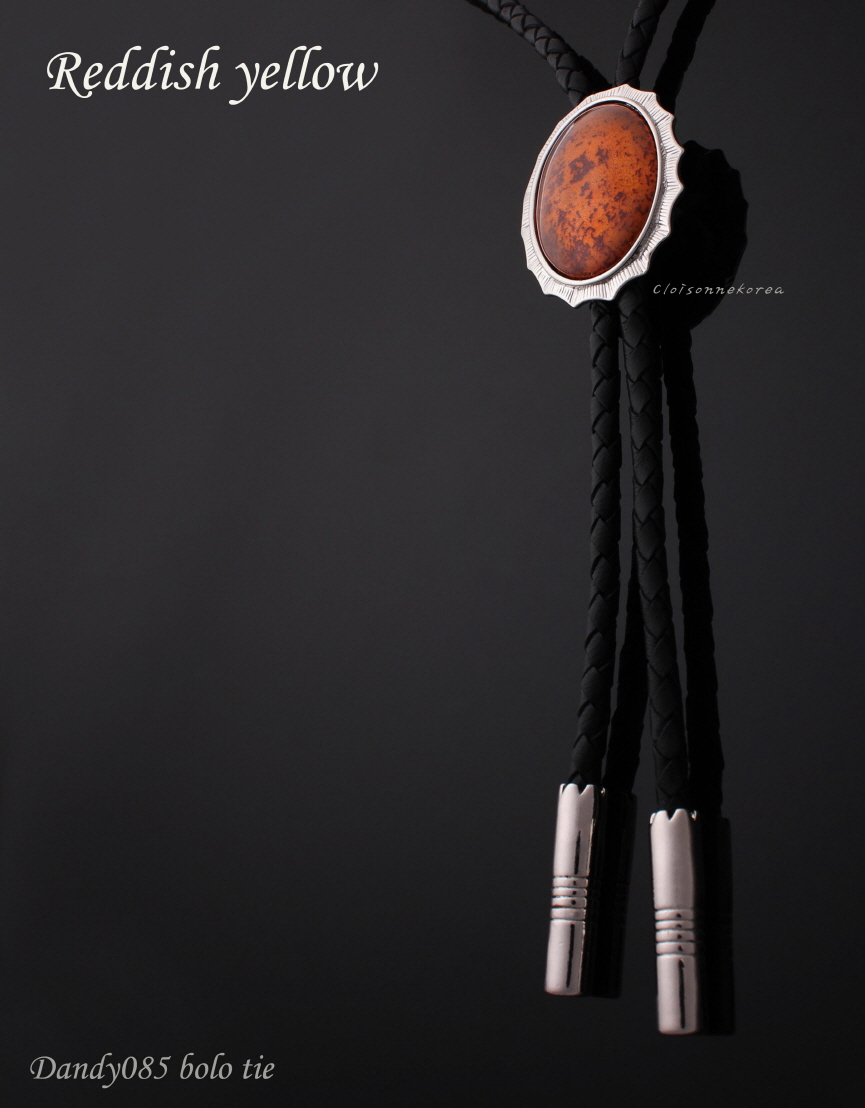 reddish yellow bolo tie