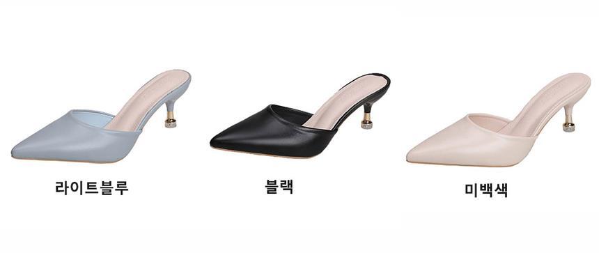 여름 여성 폴리 여성뮬슬리퍼형샌들