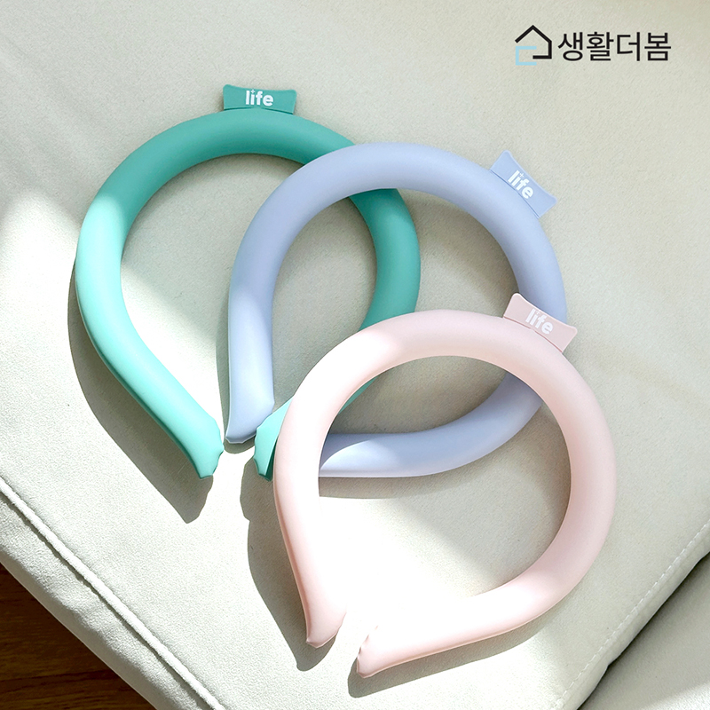 생활더봄 심리스 슬림 넥쿨러 PCM 쿨링 스카프 여름 시원한 냉각 넥밴드 목걸이 6COLOR