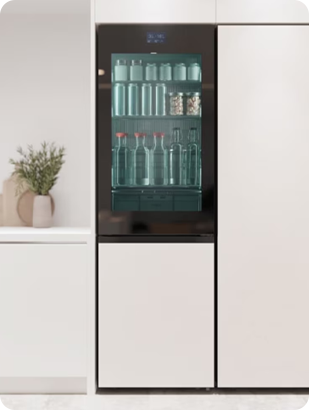 LG 모던엣지 오브제 노크온 냉장고 349L