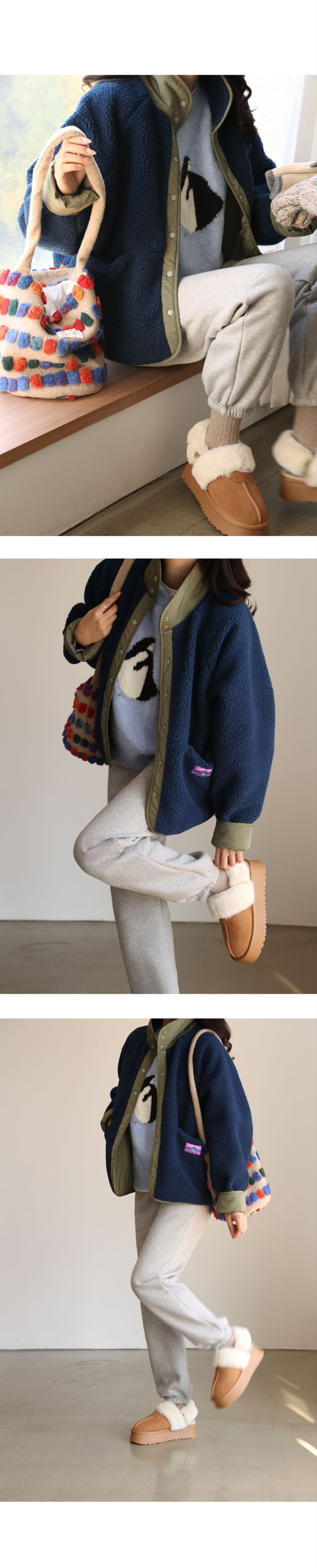 재킷 모델 착용 이미지-S22L4