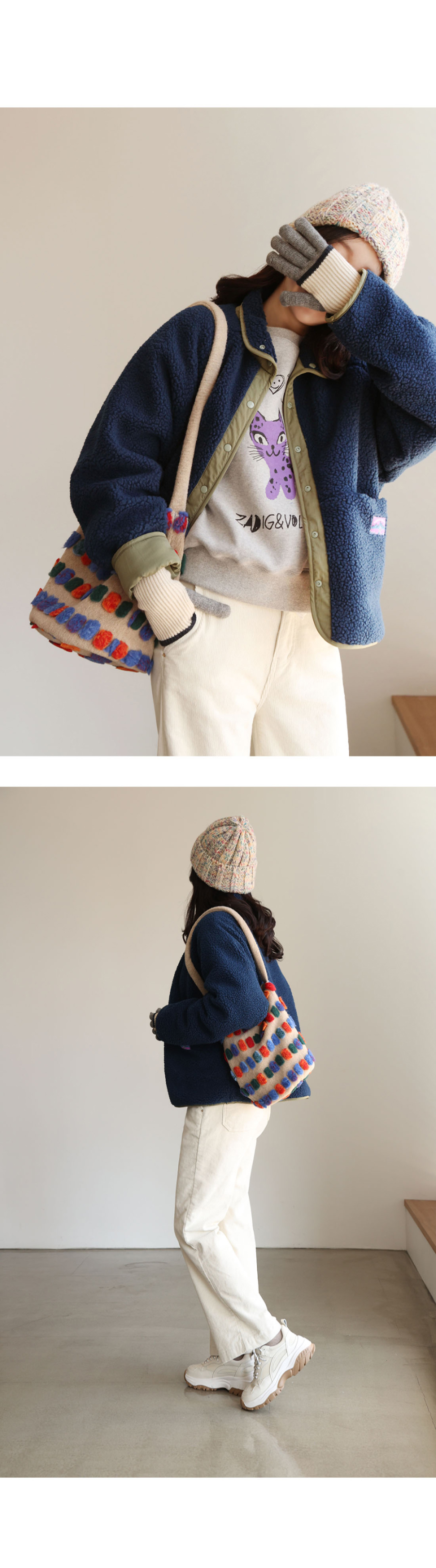 재킷 모델 착용 이미지-S22L3