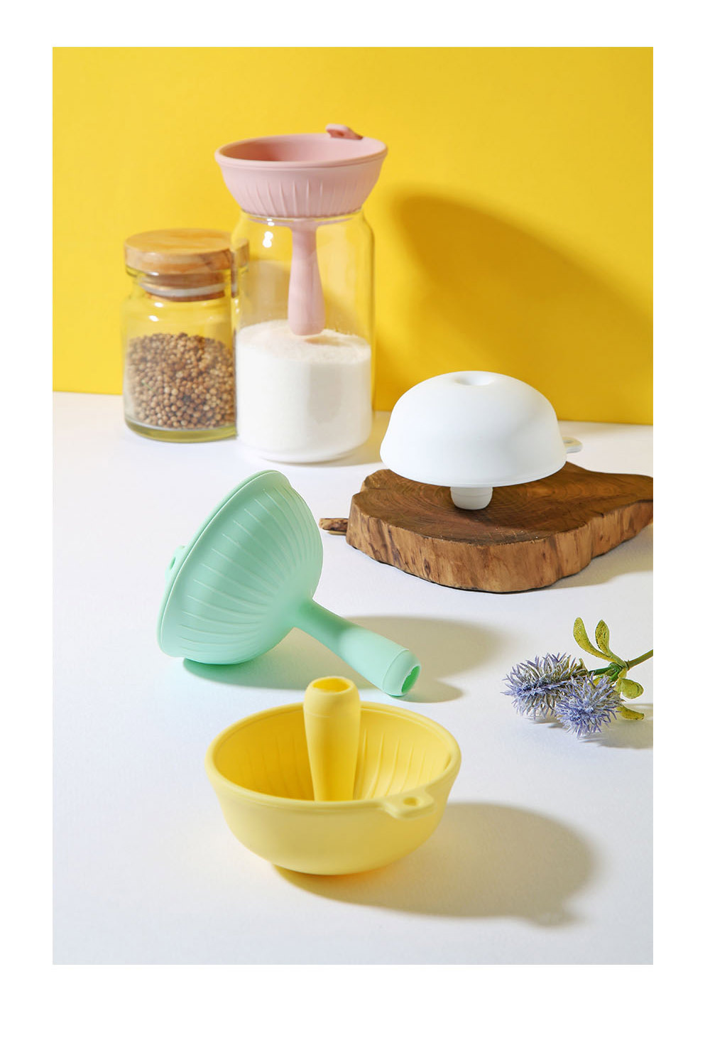 바네 실리콘 깔때기 오일깔대기 조리도구 4color 상세 이미지 8