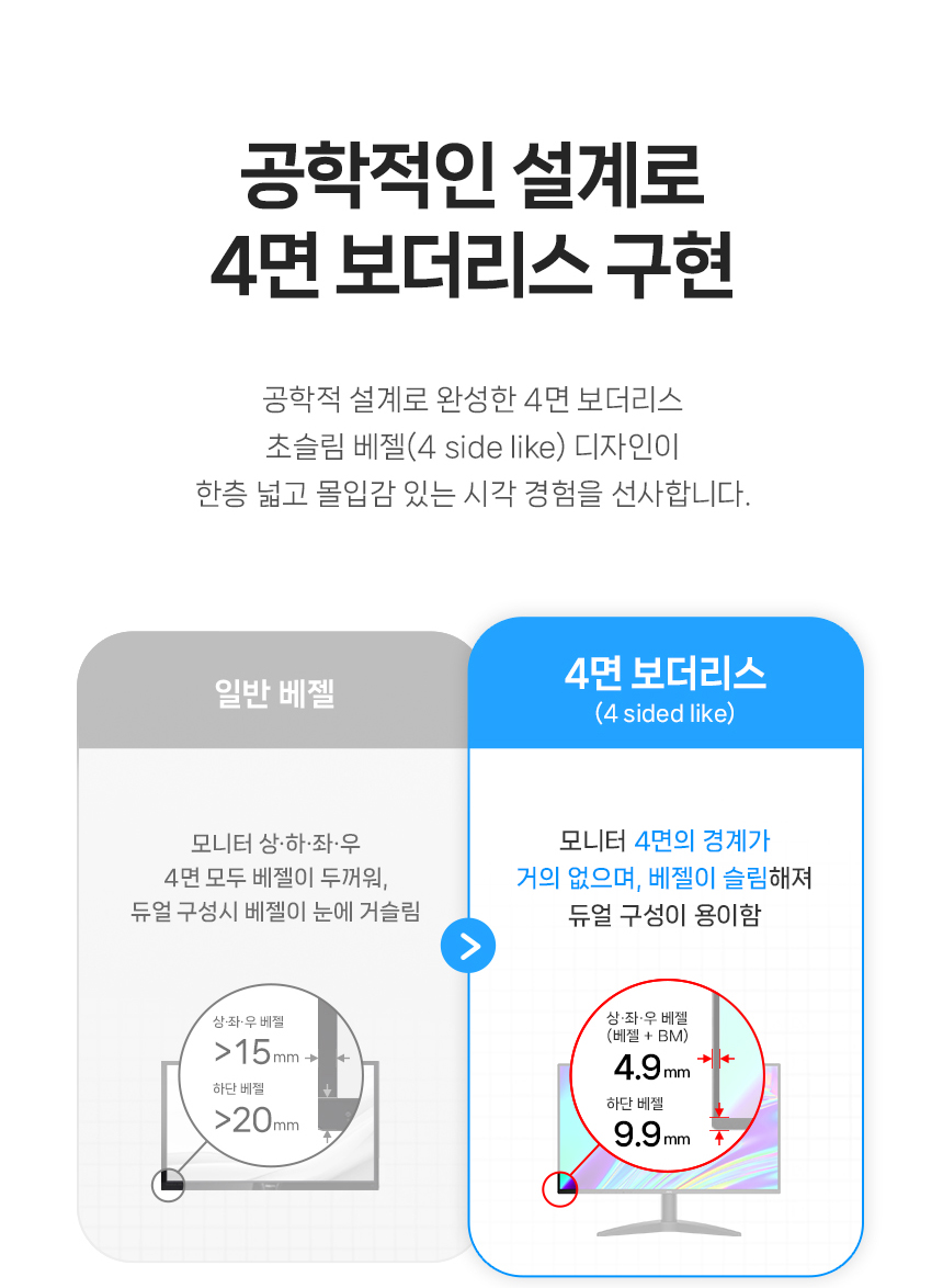 알파스캔 AOC 24B36H3 24인치 4면 보더리스 IPS 120Hz 시력보호 무결점 컴퓨터 듀얼 모니터 24%EC%9D%B8%EC%B9%98 %EC%8B%9C%EB%A0%A5%EB%B3%B4%ED%98%B8 %EB%AA%A8%EB%8B%88%ED%84%B0 24B36H3 120Hz 08