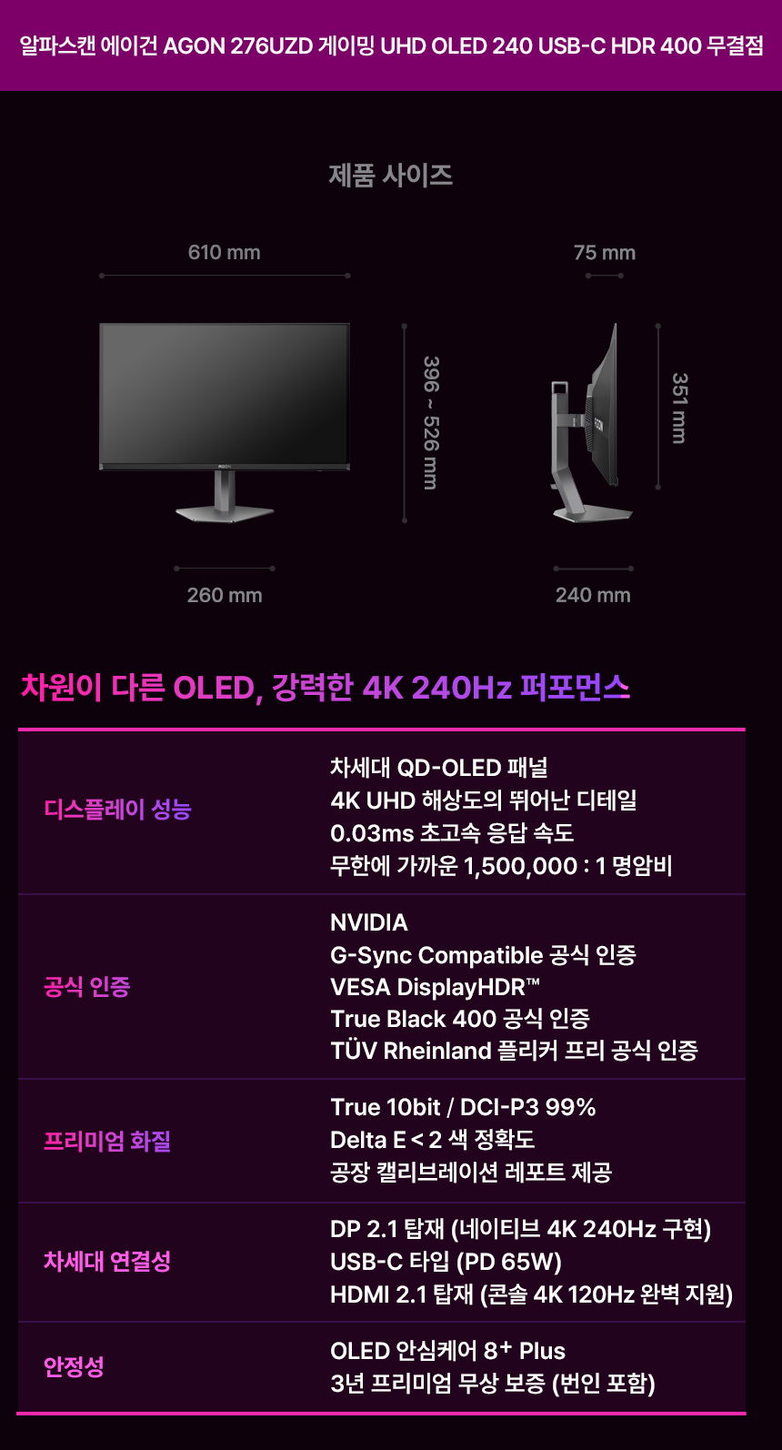 27%EC%9D%B8%EC%B9%98 %EA%B2%8C%EC%9D%B4%EB%B0%8D %EB%AA%A8%EB%8B%88%ED%84%B0 AG276UZD DB 25