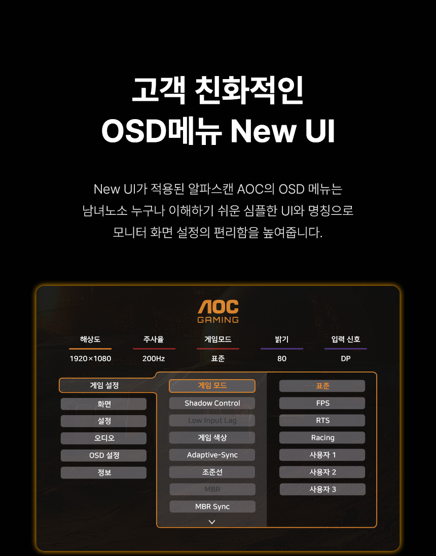 알파스캔 AOC 27G4H 게이밍 200Hz FAST IPS AI HDR 무결점 게이밍 모니터 지싱크호환 공식인증 27%EC%9D%B8%EC%B9%98 %EA%B2%8C%EC%9D%B4%EB%B0%8D %EB%AA%A8%EB%8B%88%ED%84%B0 27G4H DB 14