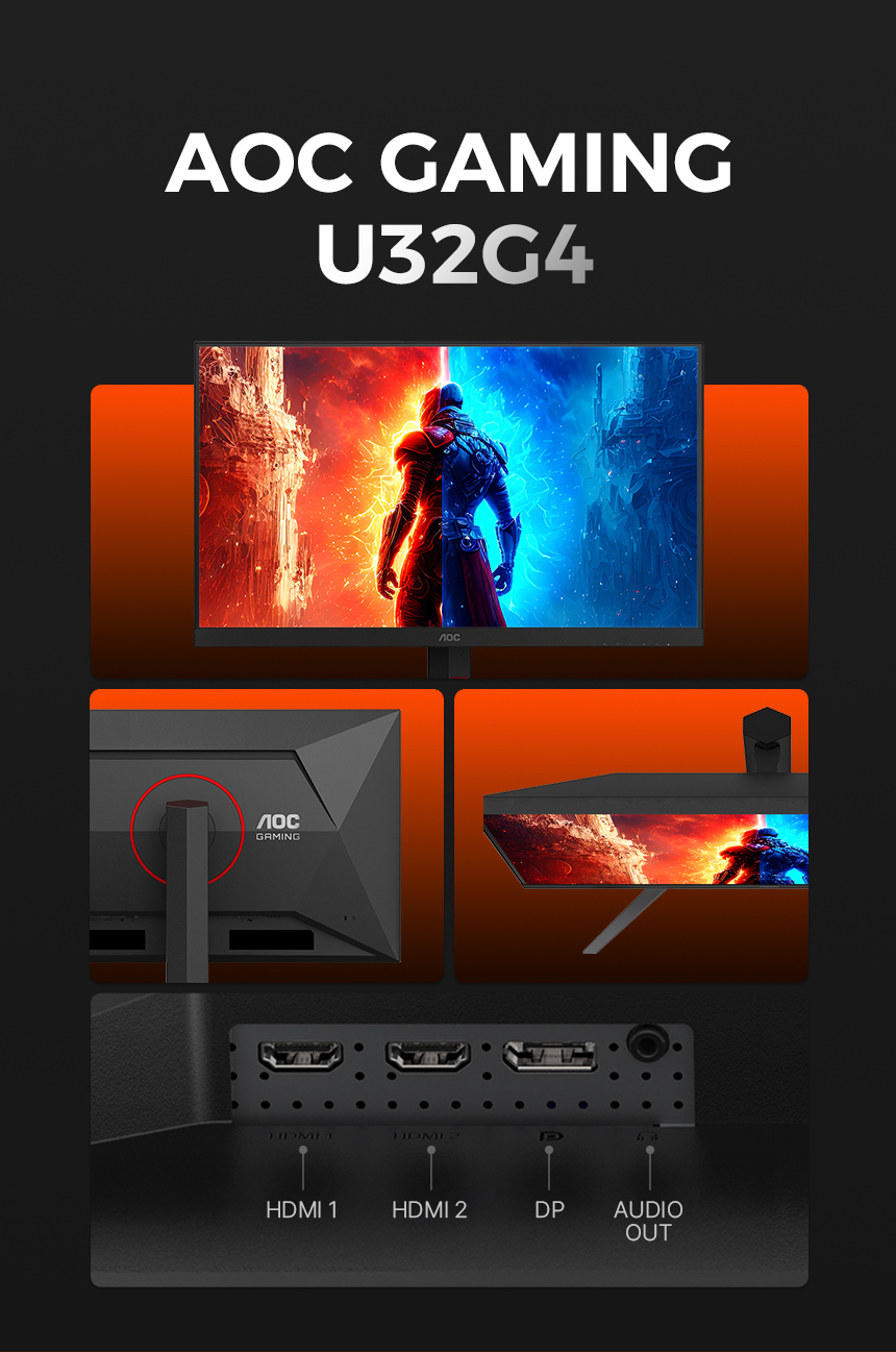 32인치 듀얼모드 4K UHD 모니터, 알파스캔 AOC U32G4 게이밍 320Hz HDR 400 무결점 멀티스탠드 32%EC%9D%B8%EC%B9%98 %EA%B2%8C%EC%9D%B4%EB%B0%8D %EB%AA%A8%EB%8B%88%ED%84%B0 U32G4 DB 23