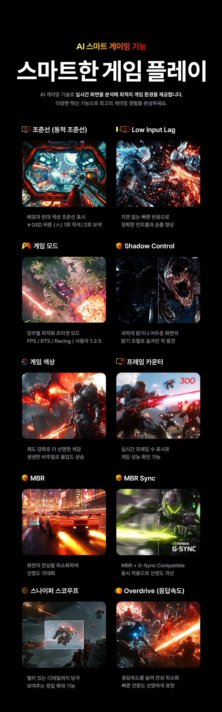 알파스캔 AOC Q27G4S 68.6cm(27인치) FAST IPS QHD 300Hz HDR 400 무결점 게이밍 멀티스탠드 모니터 27%EC%9D%B8%EC%B9%98 %EA%B2%8C%EC%9D%B4%EB%B0%8D %EB%AA%A8%EB%8B%88%ED%84%B0 Q27G4S DB 10