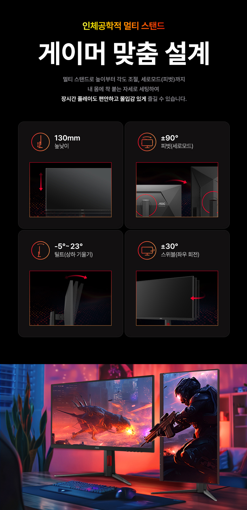 알파스캔 AOC Q27G4S 68.6cm(27인치) FAST IPS QHD 300Hz HDR 400 무결점 게이밍 멀티스탠드 모니터 27%EC%9D%B8%EC%B9%98 %EA%B2%8C%EC%9D%B4%EB%B0%8D %EB%AA%A8%EB%8B%88%ED%84%B0 Q27G4S DB 13