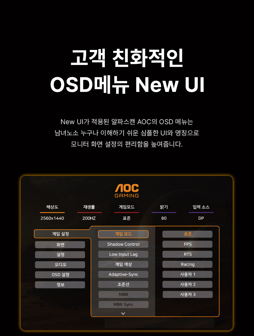 알파스캔 AOC Q27G4/WS 게이밍 200Hz FAST IPS QHD HDR 400 멀티스탠드 무결점 27인치 화이트 모니터 27%EC%9D%B8%EC%B9%98 %EA%B2%8C%EC%9D%B4%EB%B0%8D %EB%AA%A8%EB%8B%88%ED%84%B0 Q27G4 WS DB 16