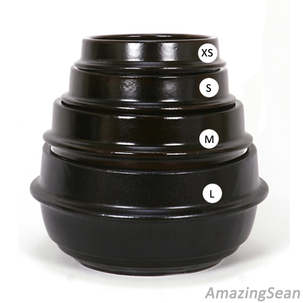 Korean DOLSOT Stone Bowl, L/M/S Earthenware, Stone Pot for Bibimbap