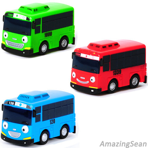 Tayo,Rogi,Gani Toy Car Korea TV animation 3pcs X Little Bus TAYO Wind UP Bus