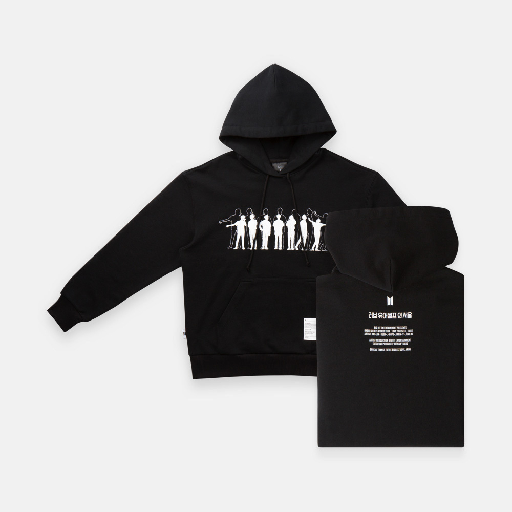 bts hoodie black