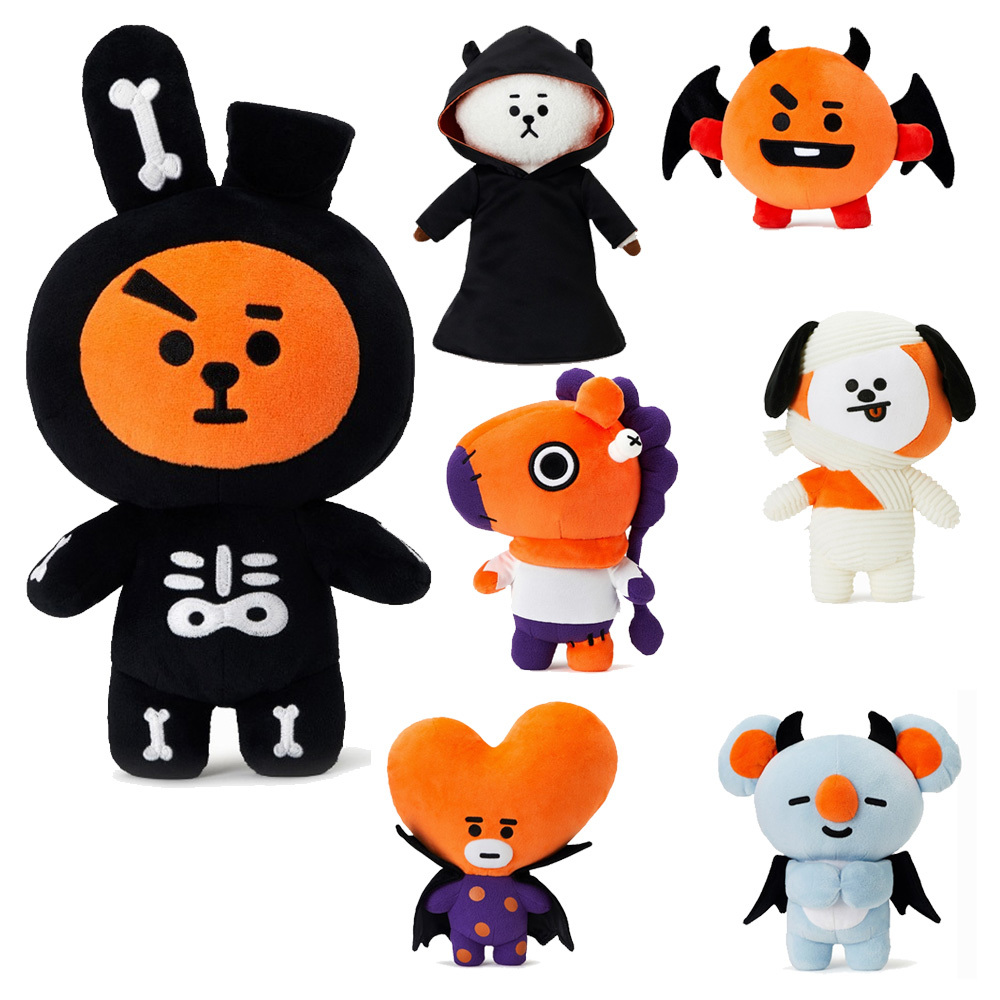 Official Bt21 Halloween Plush Doll Bts Mang Chimmy Tata Cooky Rj Authentic Ebay