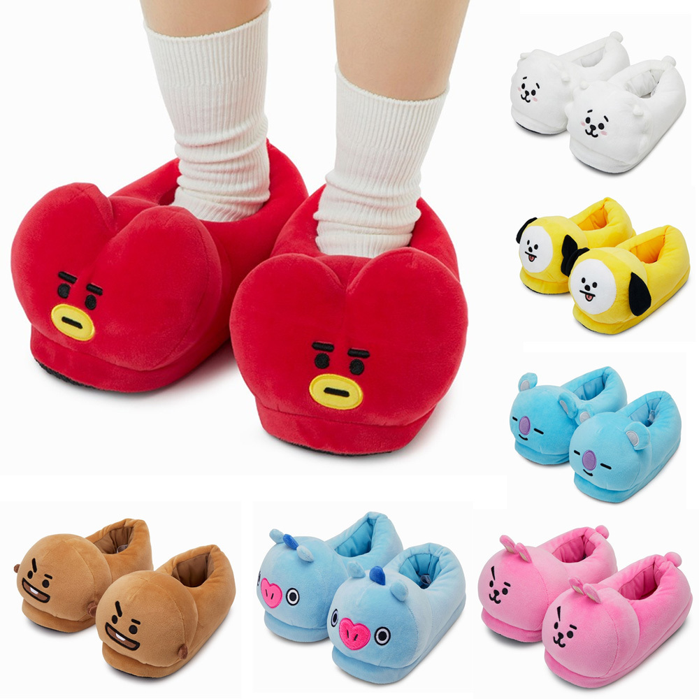 OFFICIAL BT21 PLUSH SLIPPERS 