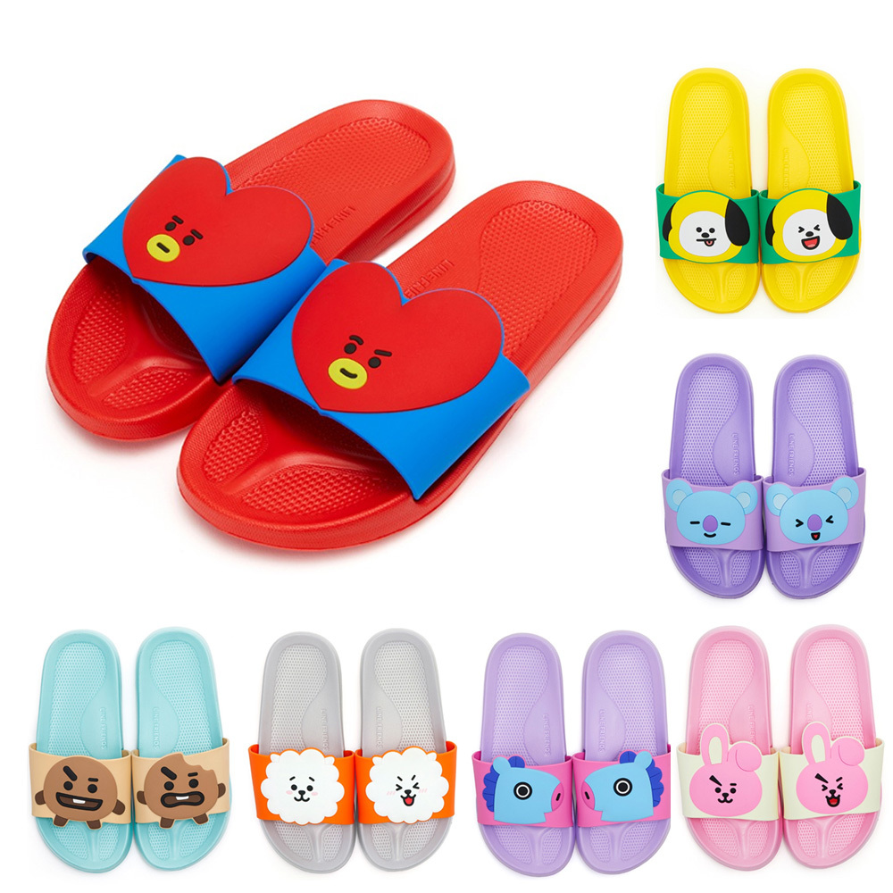 OFFICIAL BT21  CHARACTER SLIPPER CHIMMY  TATA COOKY 