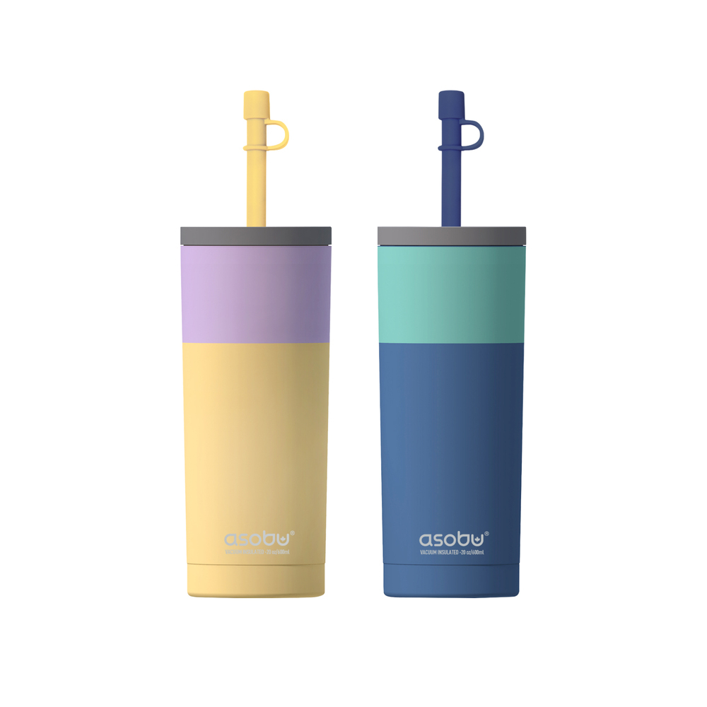 아소부 스텐 진공 보온보냉 텀블러 600ml 슈퍼브시피 파스텔 외 2종 택1