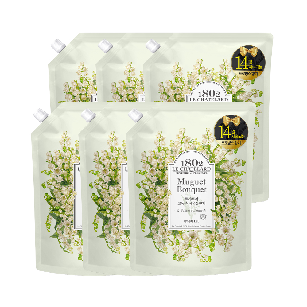 르샤트라 뮤게 유연제 리필 1.6L X 6