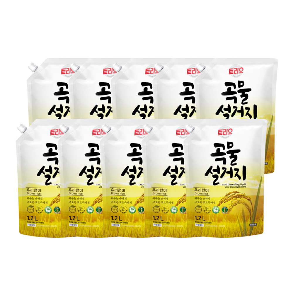 트리오 곡물 우리현미 파우치 1.2L X 10
