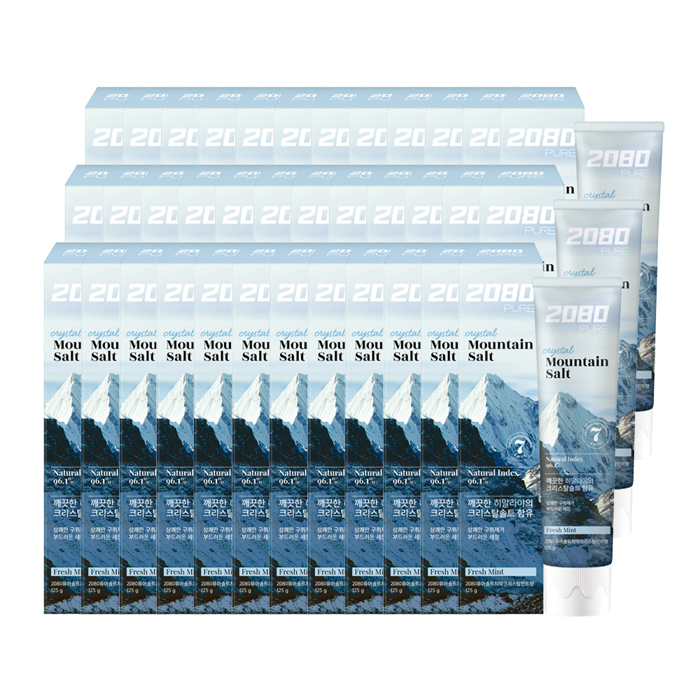 2080 퓨어 크리스탈 솔트 치약 125g X 36