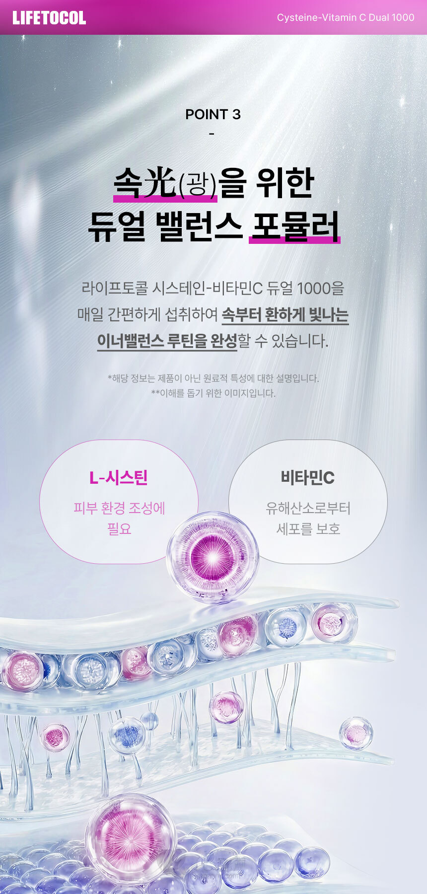 라이프토콜 시스테인-비타민C 듀얼 1000 180정