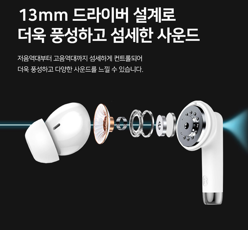 에이투 이어3 MAX 커널형 블루투스 무선 이어폰 ENC SBC코덱 상세 이미지 12